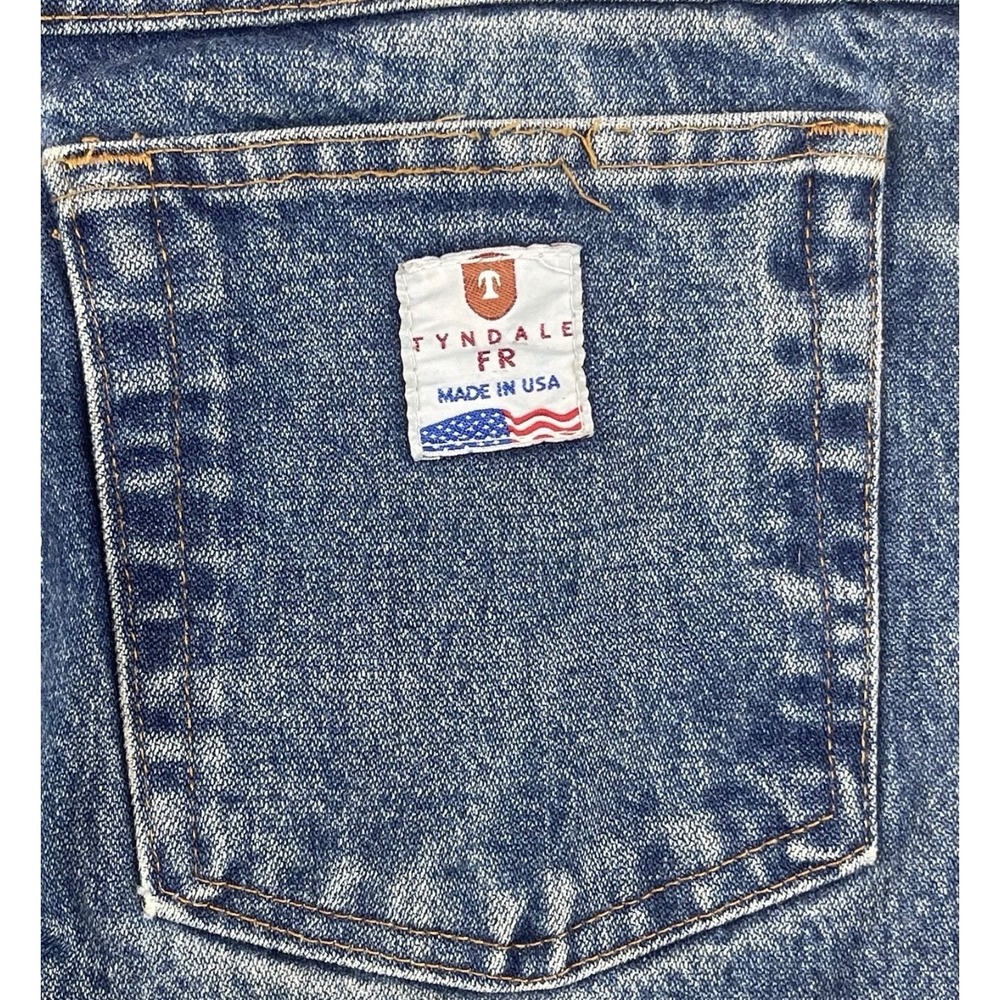 Tyndale FR Flame Resistant Jeans Mens 33x30 Blue Excellent Made in USA J230T - Picture 8 of 11